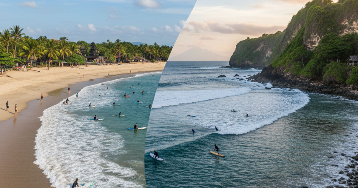 Surfing di Bali vs NTB Mana Spot Terbaik untuk Pemula